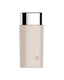 Skincare bottle with silver cap on a white background